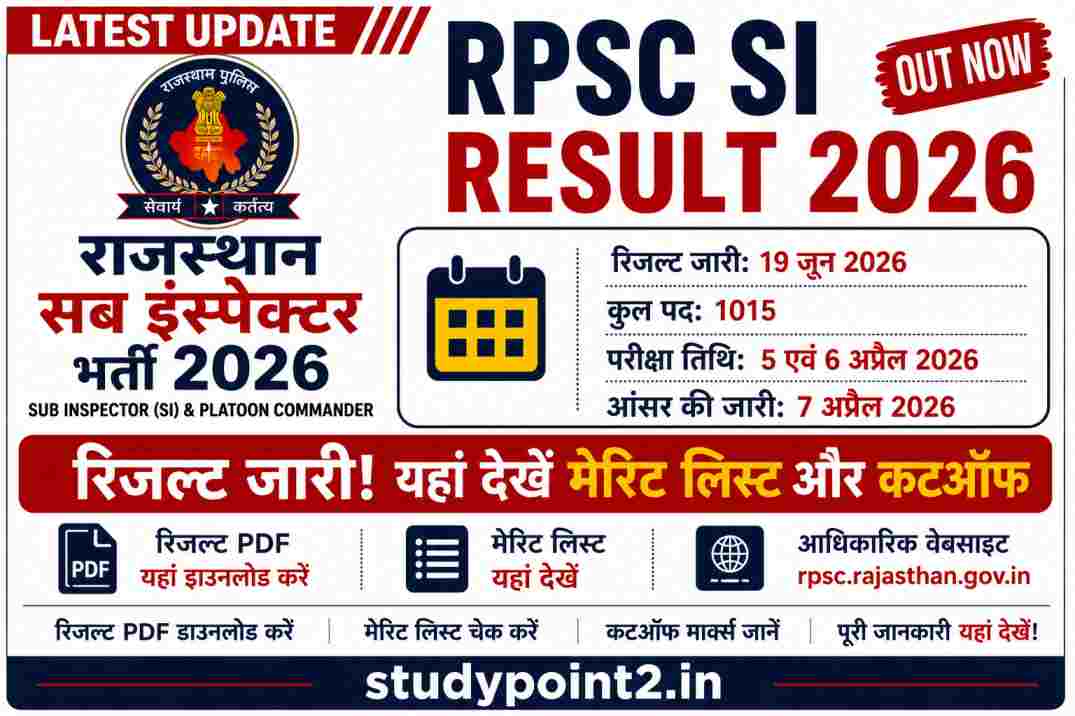 rpsc-si-result-2026